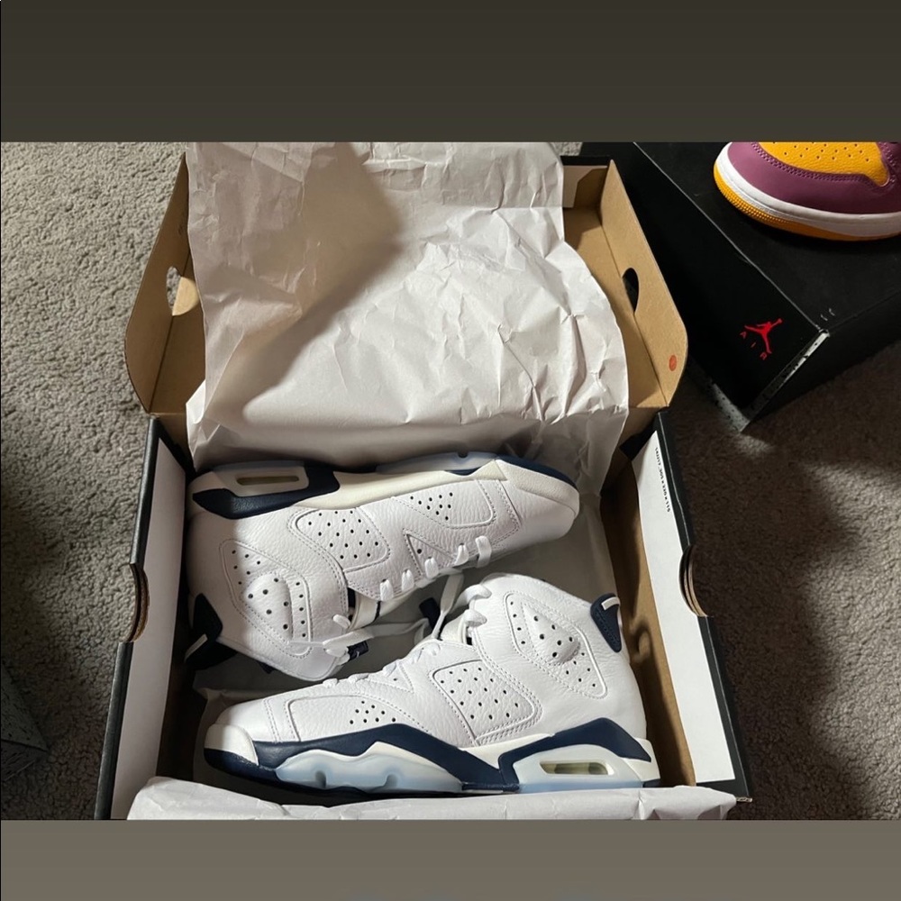 Midnight Navy Jordan 6s